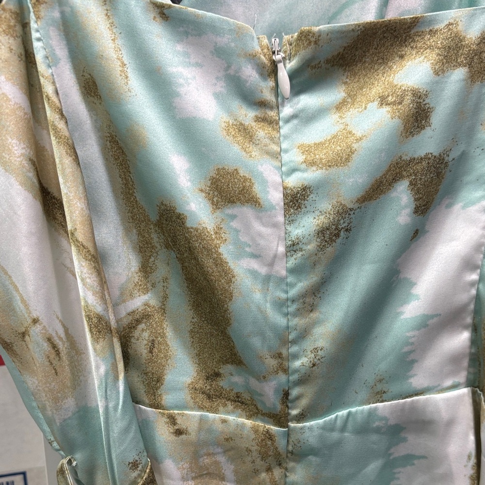 Silk Wrap Mini Dress - Picture 10 of 15